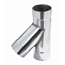 Тройник одностенный дымоходный 135 градусов D-180 мм из нержавеющей стали Прок по цене 2887 руб.